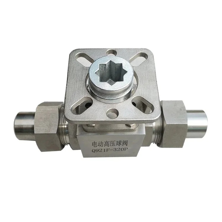 On/off type high pressure stainless steel ball valve electric actuator for steam pipe boiler nitrogen