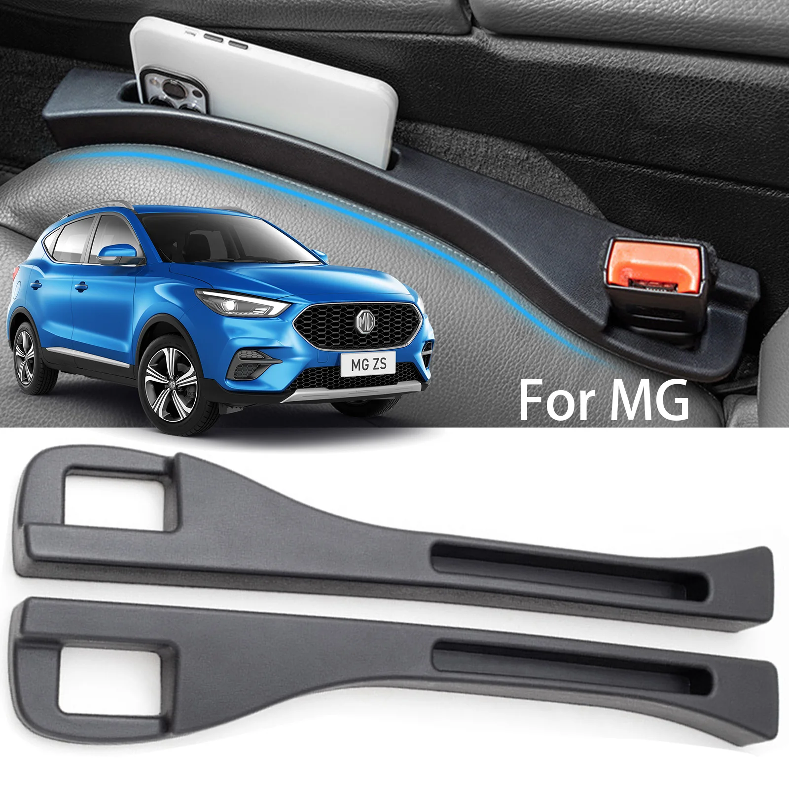 Car Seat Crevice Organizer Storage Seat Gap Filler For MG RX5 TF ZS HS Mulan EV Ehs ZST Side Seam Plug Strip Car Decoration