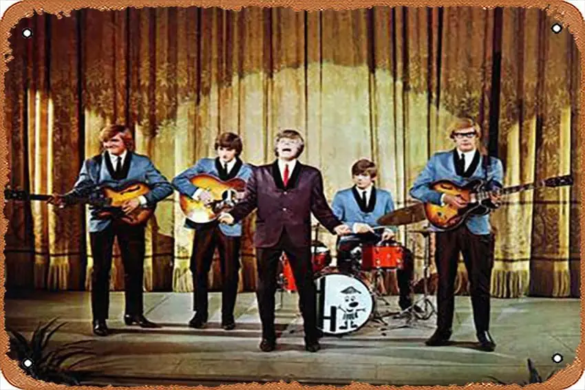 Metal Tin Sign  - Herman;s Hermits - Poster Metal Plaque Cafe, Bar, Home Wall Decor