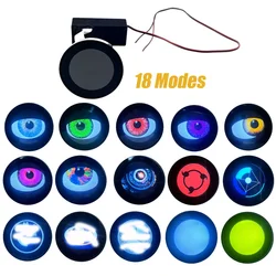 18 Modes Dynamic LED Car Headlights Devil Eye LED Car Light Headlight Assembly Modified Eagle Eye Light Cars Accessory Kit