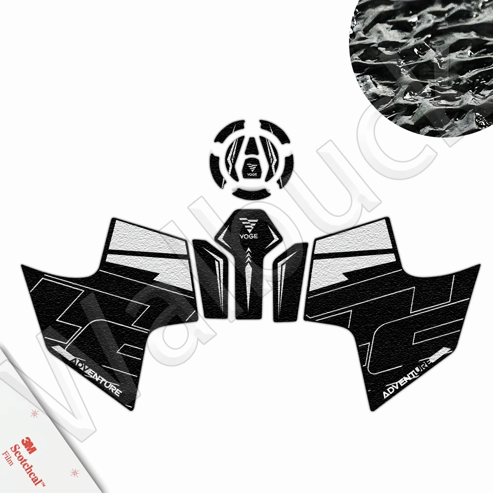 3M Anti-Slip Motorcycle Fuel Tank Pad Sticker Protection Decal Frosted Protection Accessories Watertight For VOGE DS525X ds525x