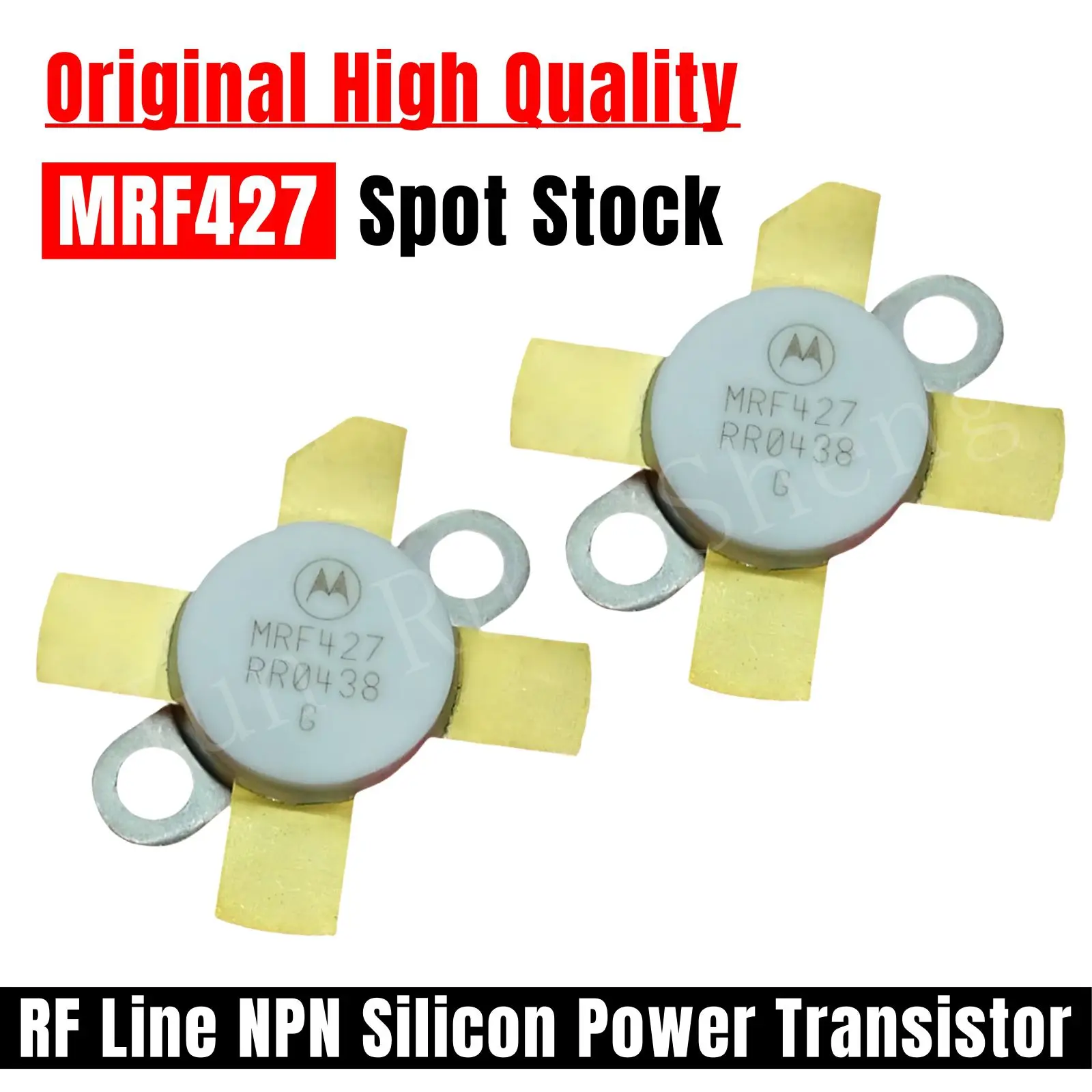 2PCS Original MACOM For MRF427 RF Bipolar Transistors 110V 6A 80W TRANS RF NPN Silicon Power HF Transistor Amplifier Kit Module