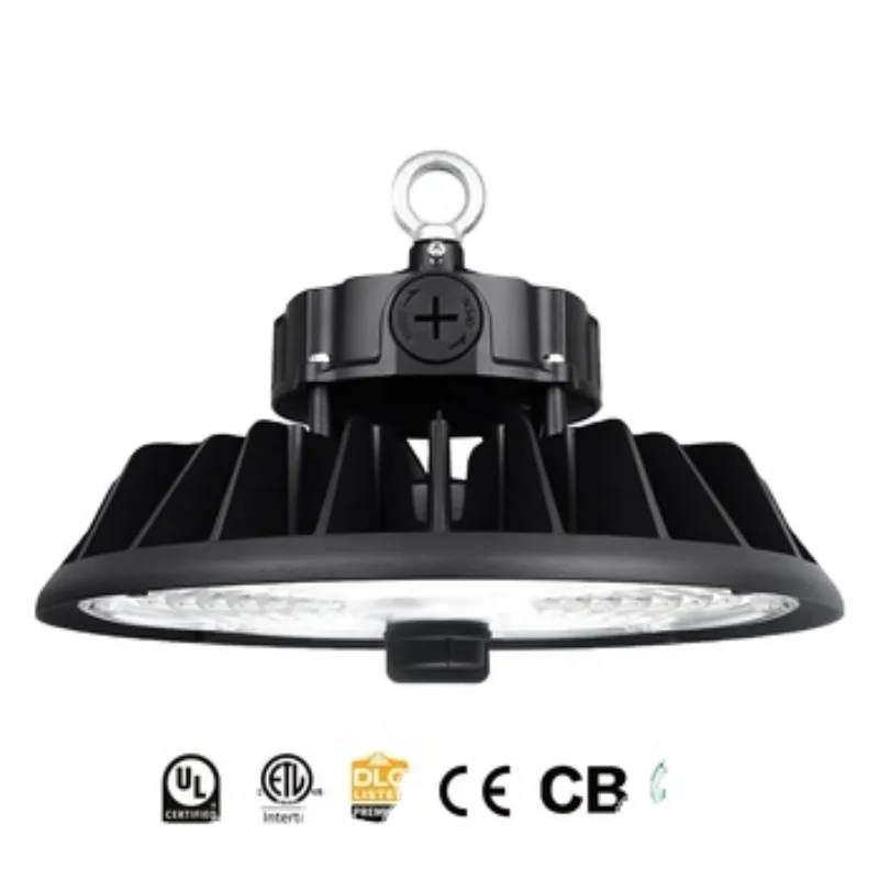 Industrial UFO Light Emitting Diode High Shed Light Switchable Dimmable Aluminum Warehouse Fixture Workshop Garage