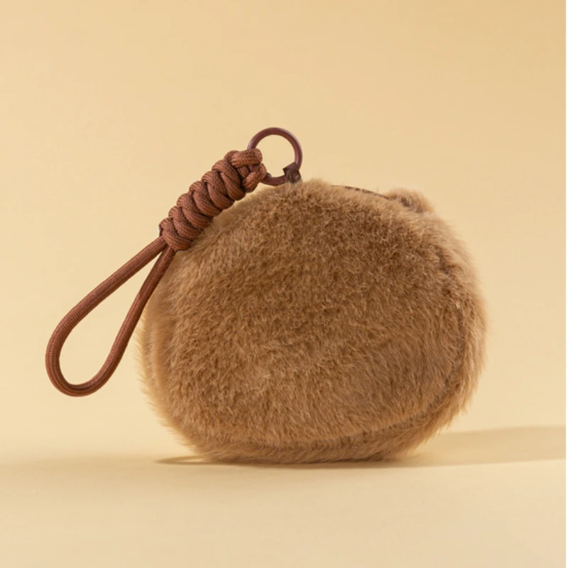 Capybara Storage Bag PP Cotton Zero Wallet Creative PVC Transparent Badge Bag Card storage Keychain Pendant Animal Key Ring