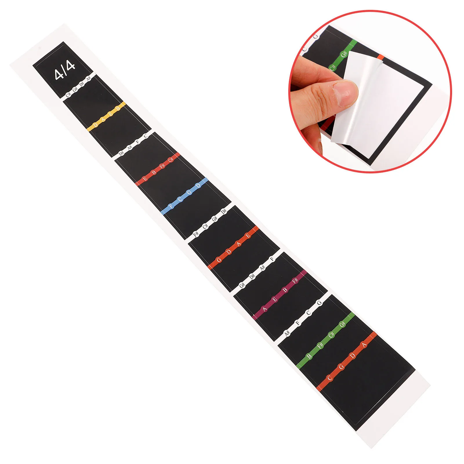

1 Sheet Lightweight Cello Fretboard Position Stickers Finger Guide Removable Durable Scale Decals for Cello Practice Outdoors