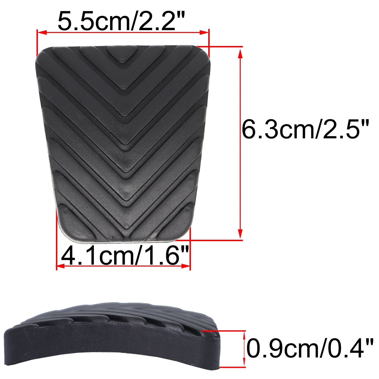 Rubber Brake Clutch Foot Pedal Pad Cover Replacement For Hyundai Accent Verna Super Pony Brio Dodge Attitude 2005 - 2009 2010