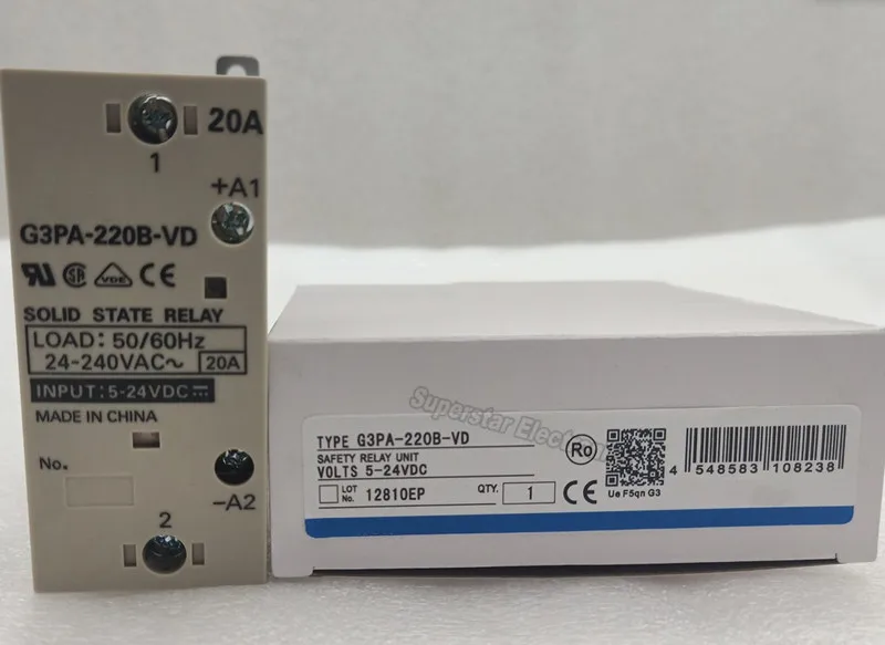 

Original G3PA-210B-VD G3PA-220B-VD G3PA-240B-VD/260B-VD SSR solid state relay