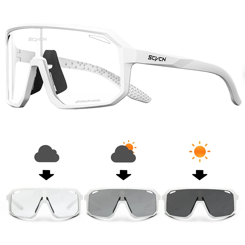 SCVCN HEIßER MTB Radfahren Gläser für Männer Frauen Outdoor Sport Laufen Fahren Sonnenbrille UV400 Straße Laufen Fahrrad Fahrrad Brille 3