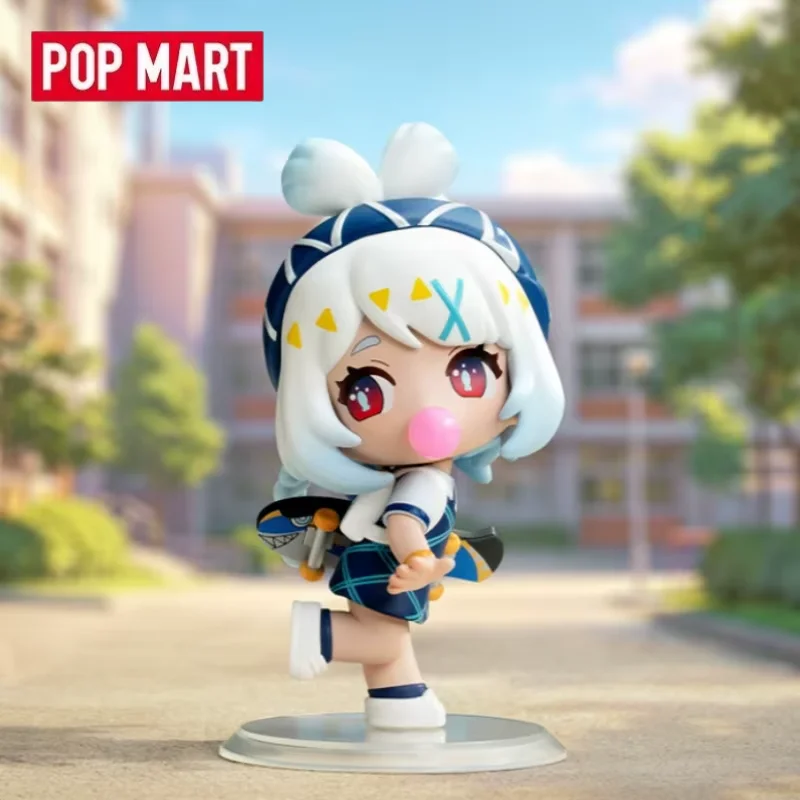 POPMART Genshin Impact Academy's Light Shadow Poetry Series Blind Box Mystery Box Boneco Colecionável Anime Fofo Brinquedo de Mesa Surpresa