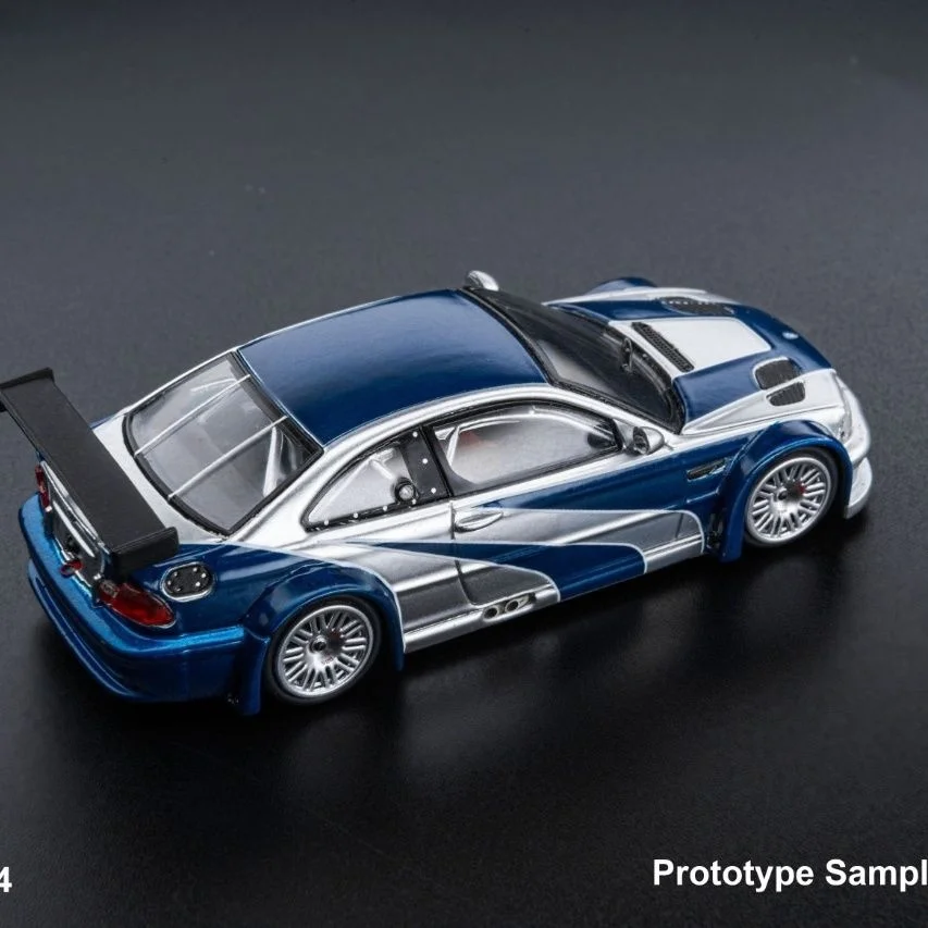 DCM 1:64 BMW M3 E46 GTR Need for Speed Dressing Alloy Premium Diecast Vehicle Model Toys Collectible Display Piece - Image 4