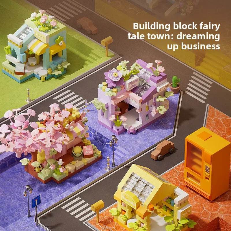 

Микрочастицы для трансграничного строительства | Миниатюрный городок в стиле сказки | Теплица «Солнечная» | Детский развивающий набор для творчества (DIY)