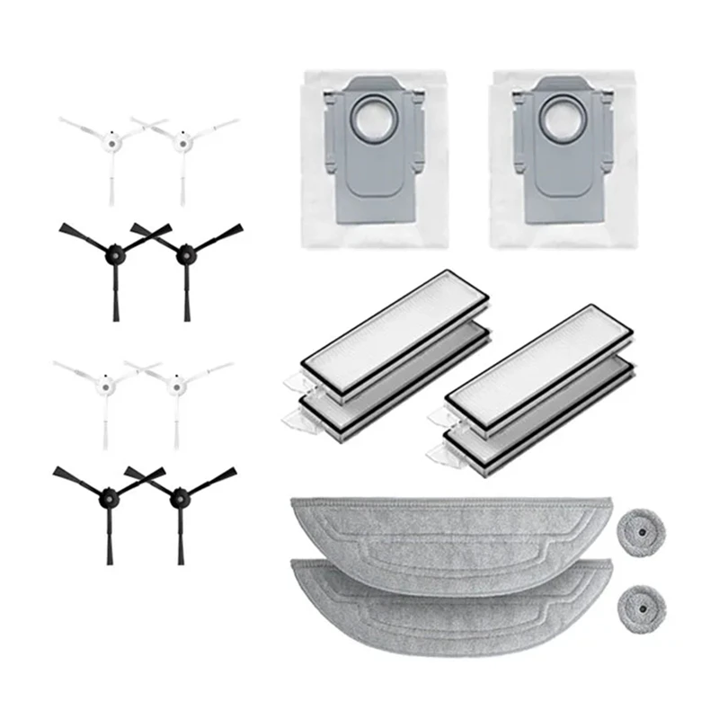 Accesorios reemplazables SV para Roborock S8 Maxv Ultra G20s Robot aspirador fregona Choth bolsas de vacío filtro de Cepillo Lateral