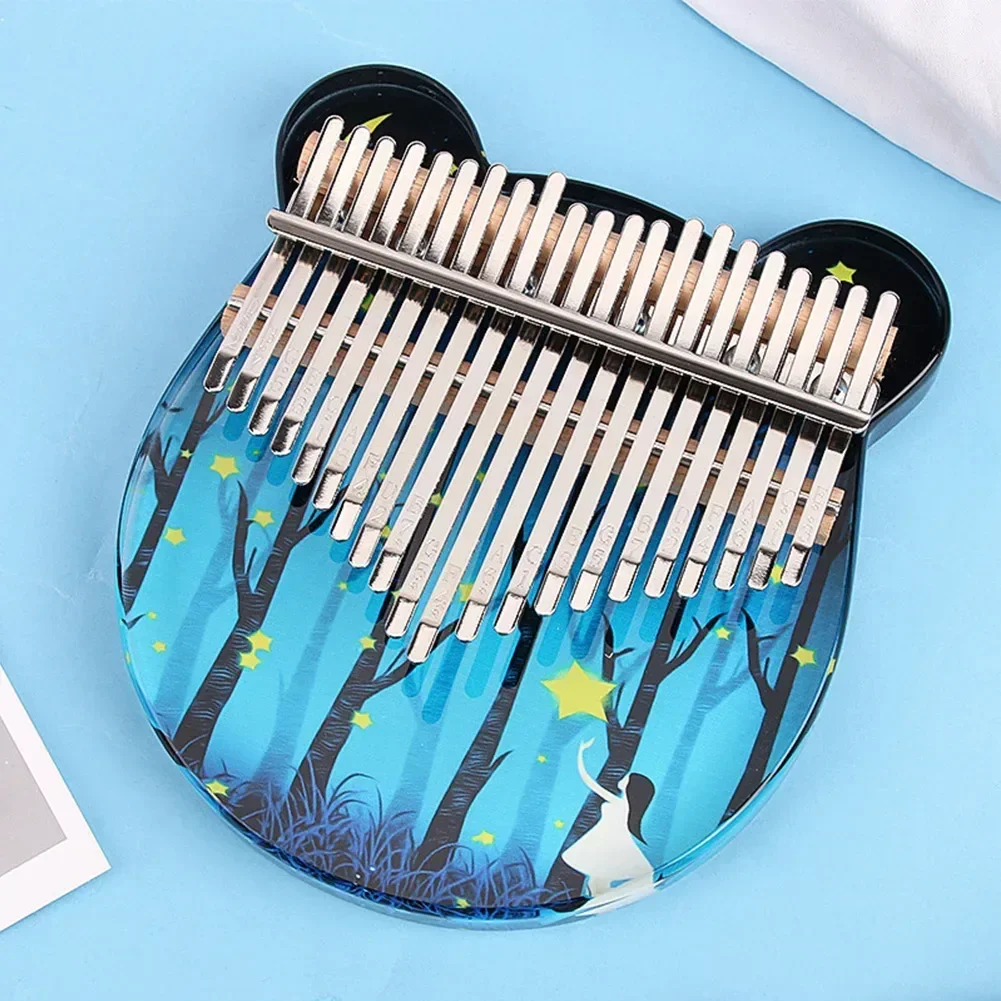 SPORTFUNSF Thumb Piano Kalimba 17*15*2cm 21 Key Kalimba 21 Keys Finger Piano Gifts Kalimba Kids Kids Gifts Portable Piano