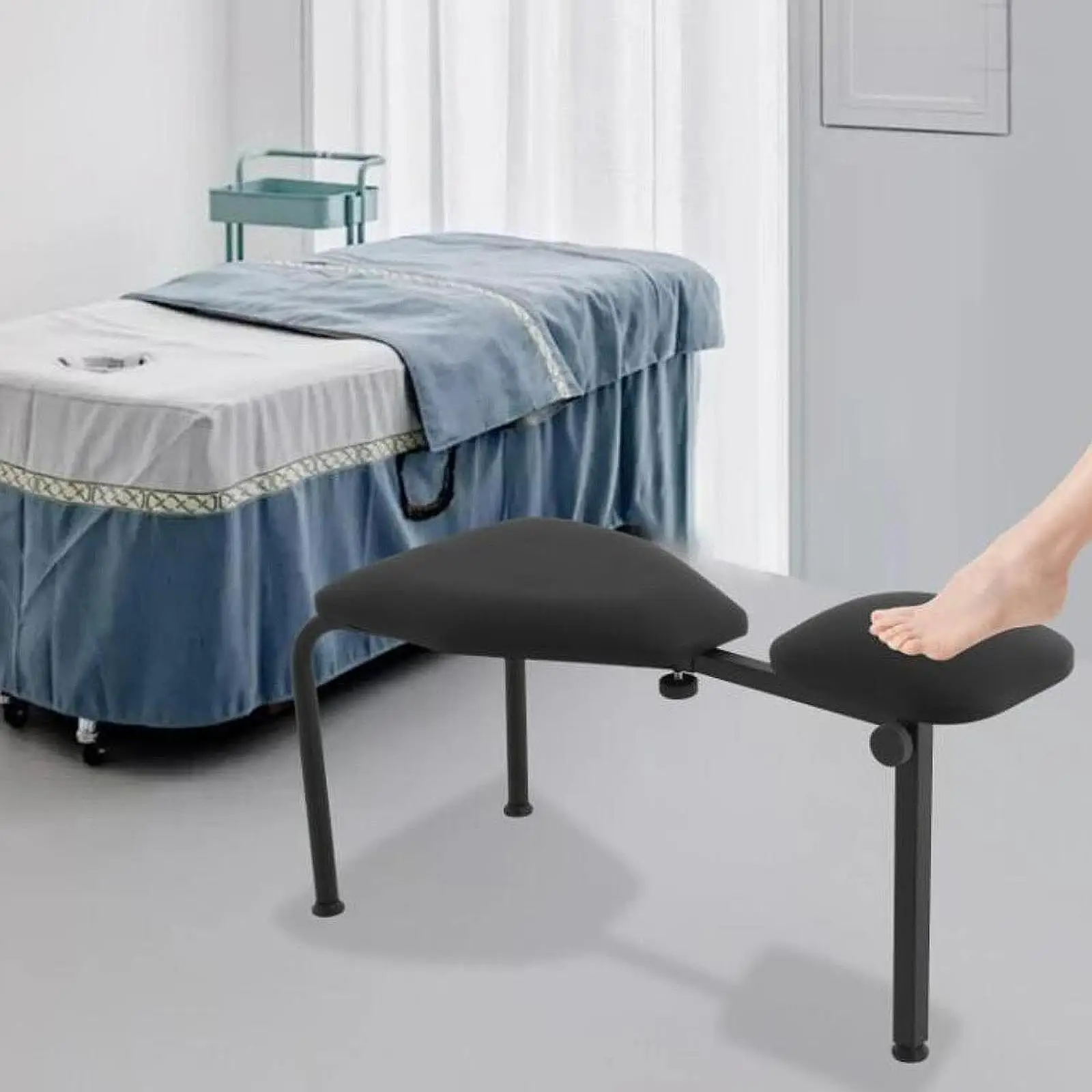 

Подставка для ног для педикюра и маникюра, регулируемая по высоте, противоскользящая, для коммерческого использования, для мастеров маникюра, для салонов красоты и студий