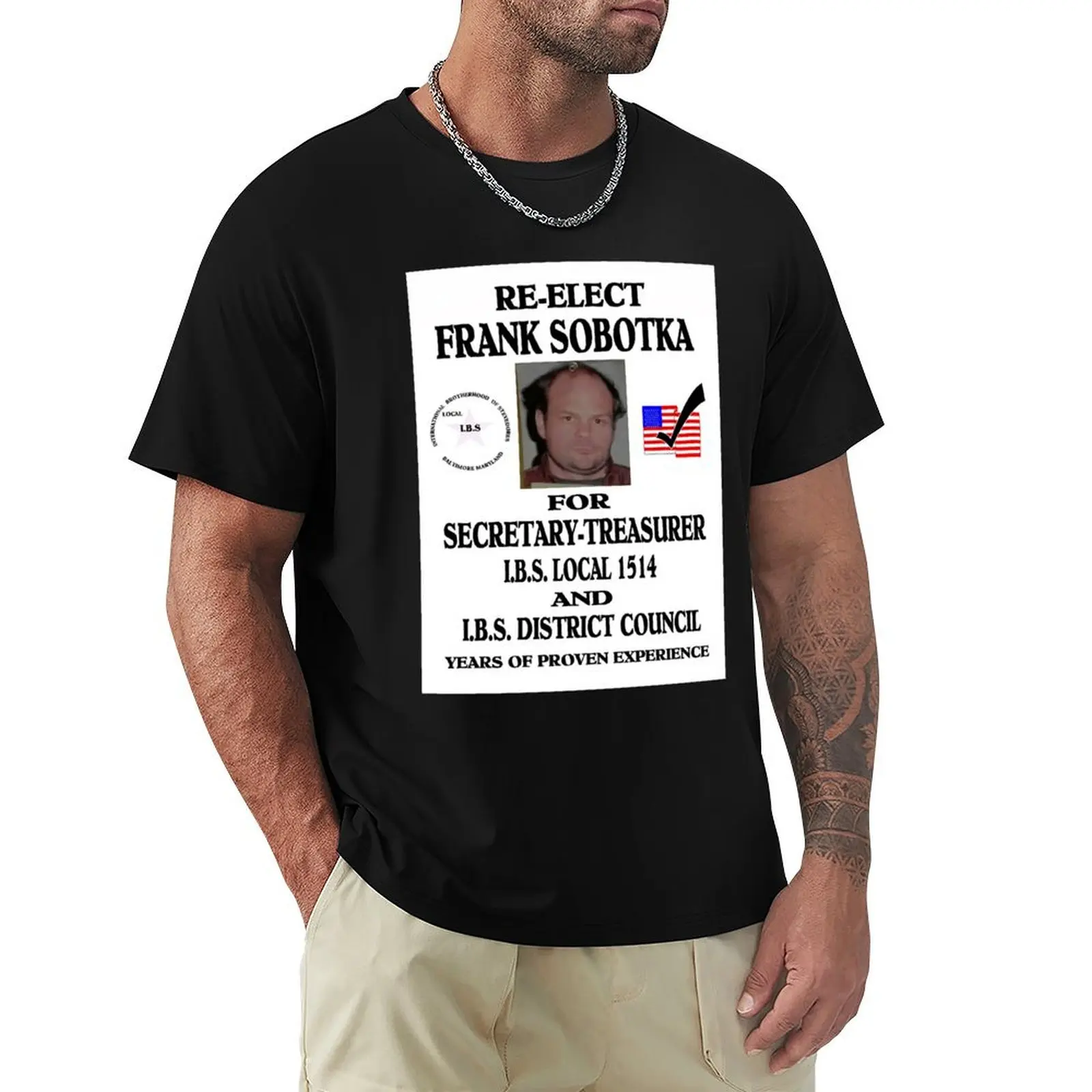 RE-ELECT FRANK SOBOTKA T-Shirt cotton t shirts high quality T-Shirt