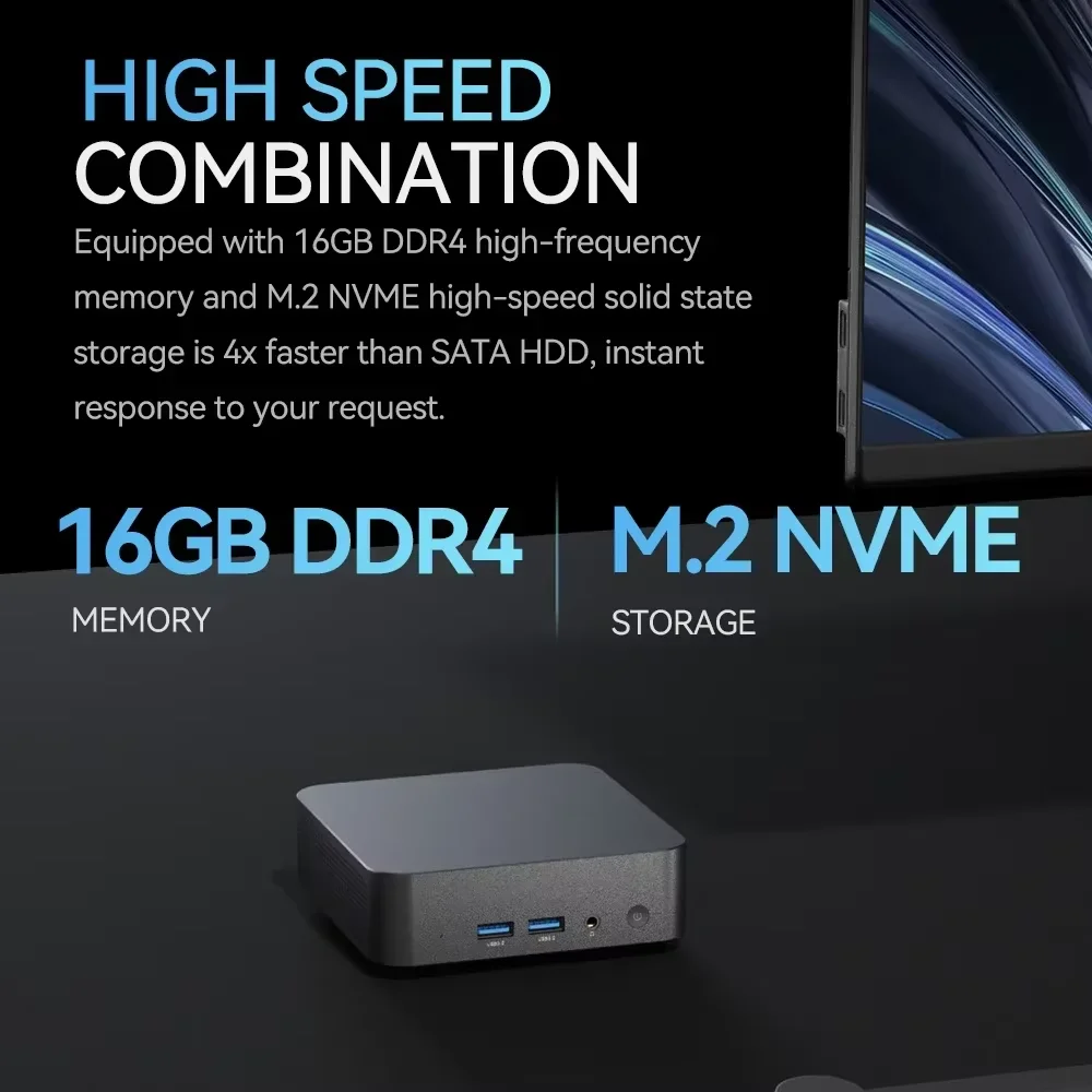 MINI PC Intel Core I9 10980HK/i3-6100U Windows 11 PRO MINI PC 16GB DDR4 2048GB SSD WIFI 6 BT5.2 Gaming MINI PC