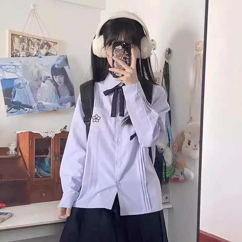 2024 Sommer jk Uniform Set japanische Schüler Seemann Outfit Seifuku für Cosplay Schulmädchen koreanische Langarm uniformen