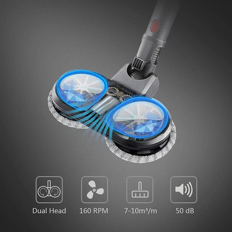 رأس ممسحة أرضية كهربائية لدايسون V15 V7 V8 V10 V11 مكنسة كهربائية مرفق مع زر تبديل قماش خرقة خزان المياه