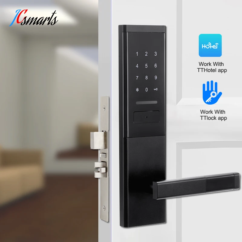 House Home Security Keyless Smart Card Digital Code Electronic Door Lock Wireless With TTlock App For Apartments