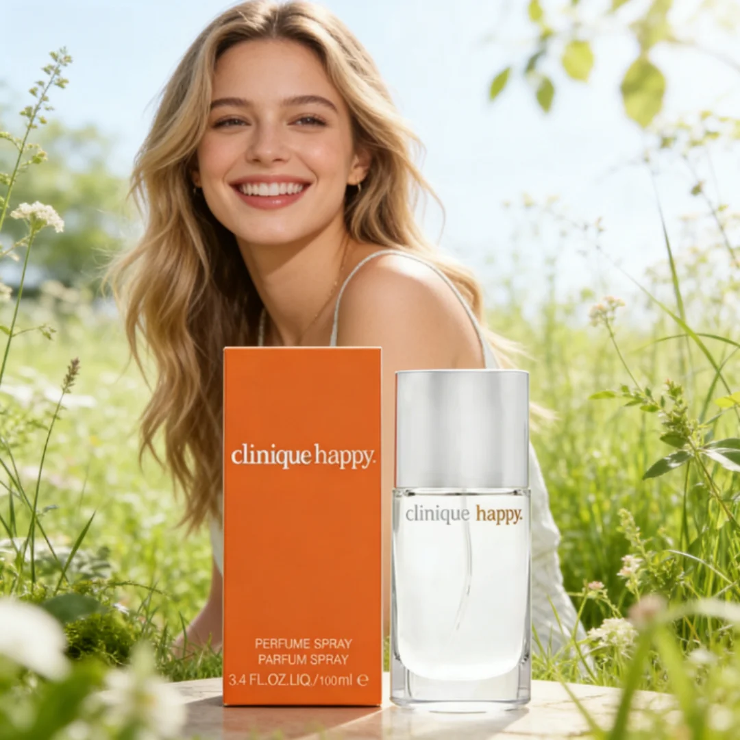 Perfume en Spray para Mujer Essence Clinique Happy - 100 ml 3.4 oz, Aroma Fresco y Duradero para Momentos Diarios Versátiles