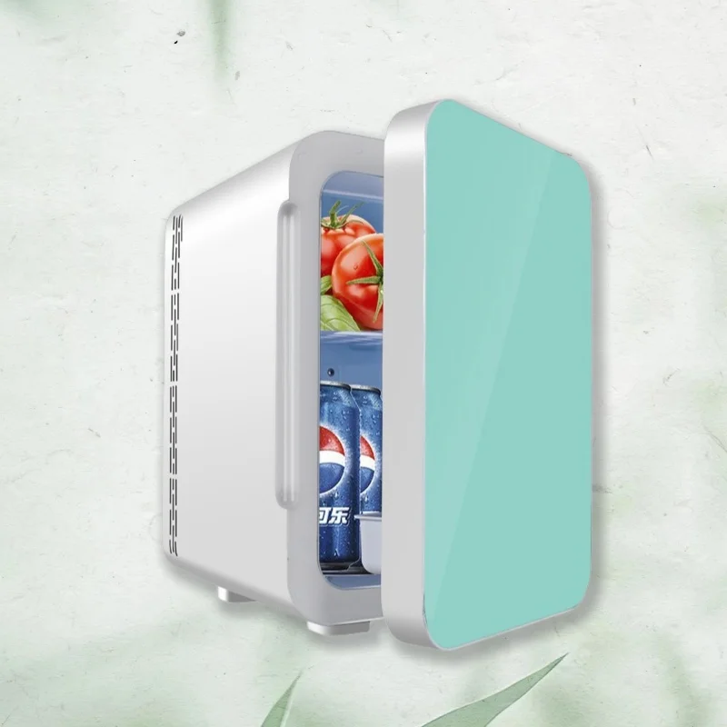 20L Portable Beauty Refrigerator Large Capacity Tempered Mirror Dormitory Mini Ice Maker New Large Capacity Beauty Refrigerator