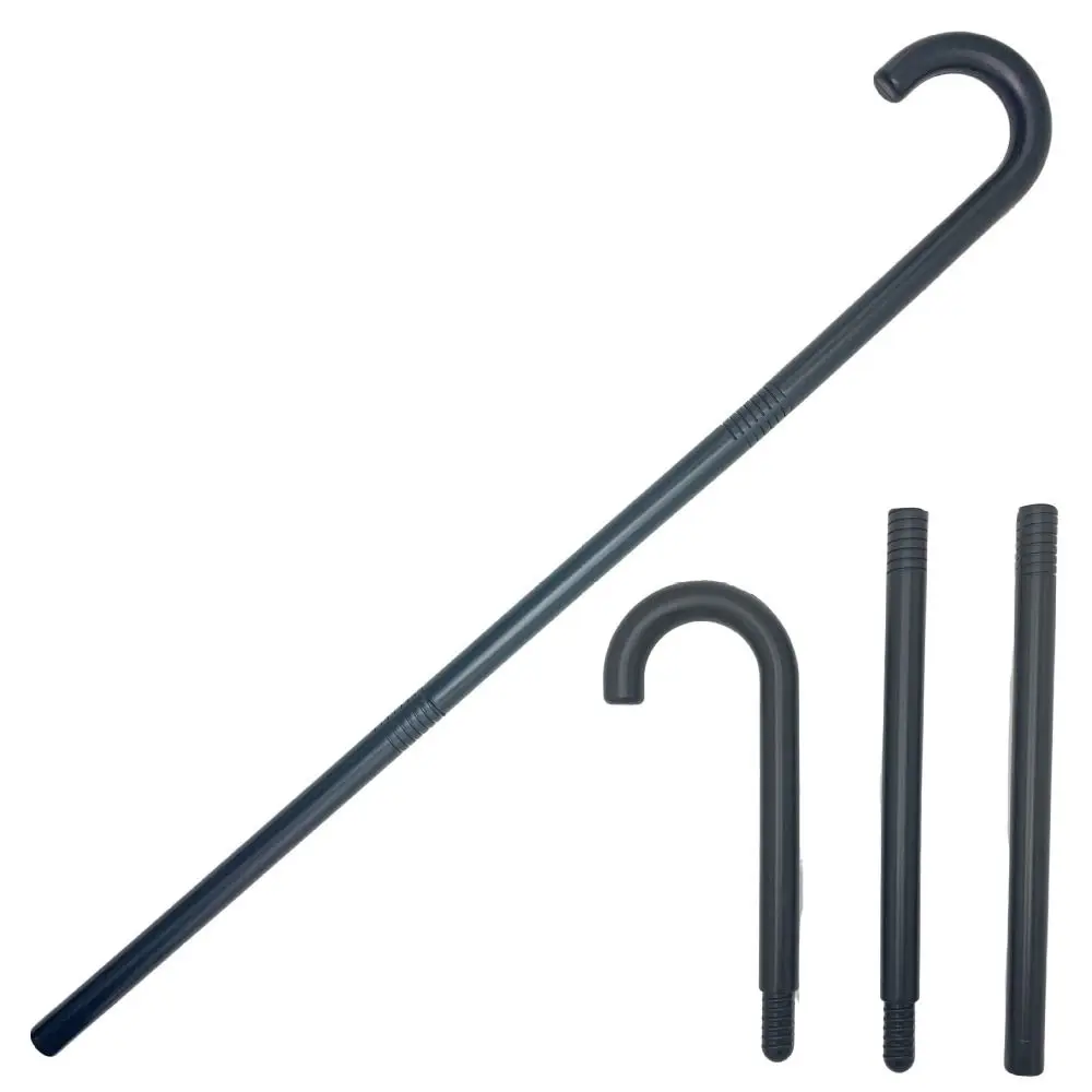 Magician Plastic Halloween Scepter Stage Performance Vintage Costume Cane Black Role Play Cosplay Walking Stick Christmas Show