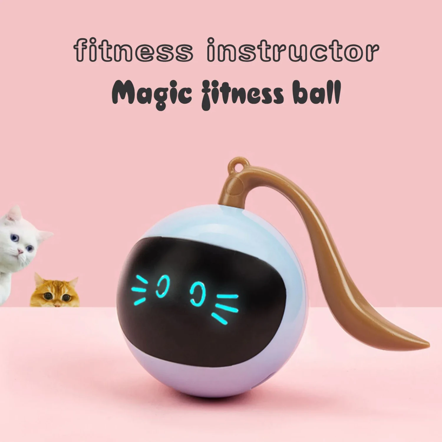 Automatic Smart Cat Toy USB Interactive  Jumping Ball Self Rotating Toys Rolling Jumping Ball For Pet Kitten Dog Kids