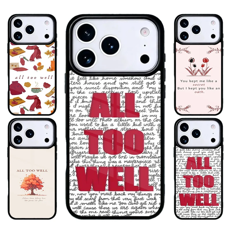 حافظة هاتف فنية من All Too Well Lyrics لهاتف iPhone 17 Air 16 15 14 13 12 11 Pro Max Plus #1
