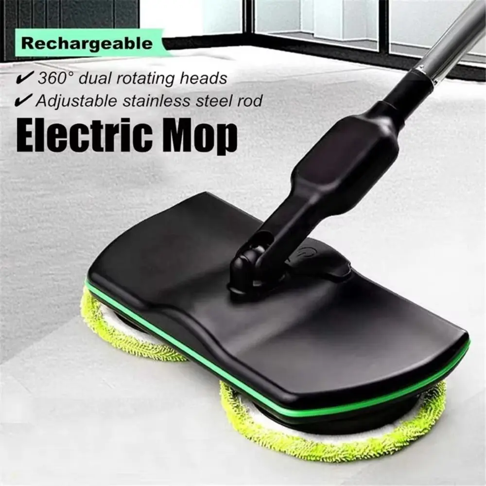 3 in 1 Cordless Electric Spinning Mop Lightweight Machine Mop Pads Rechargeable Floor Cleaner High-Speed Rotating for US/EU/UK