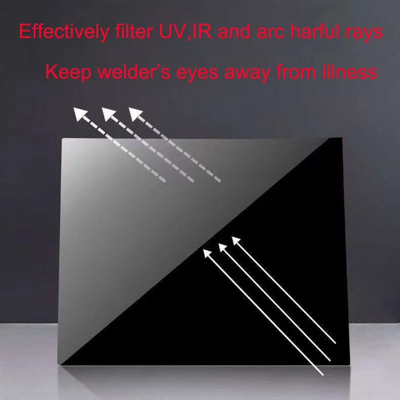 1pc Black Welding Filter Anti-Glare Glass Lens Welding Eye Protection 110*90mm Shade 9-13 For Welding hood goggles helmet shild