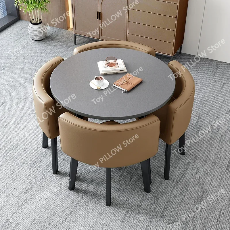 Simple negotiation table and combination Commercial store Reception    Meeting customer  Small round