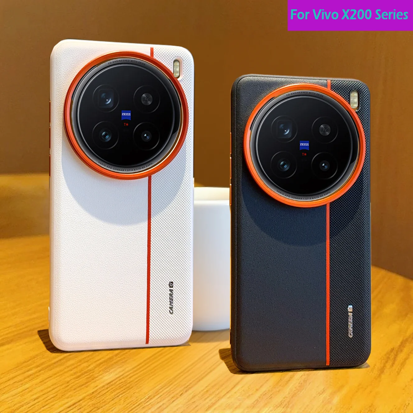 

Чехол для телефона в стиле камеры для Vivo X200 Ultra X200s, защитный чехол, роскошный противоударный чехол из искусственной кожи для Vivo X200 Pro Mini