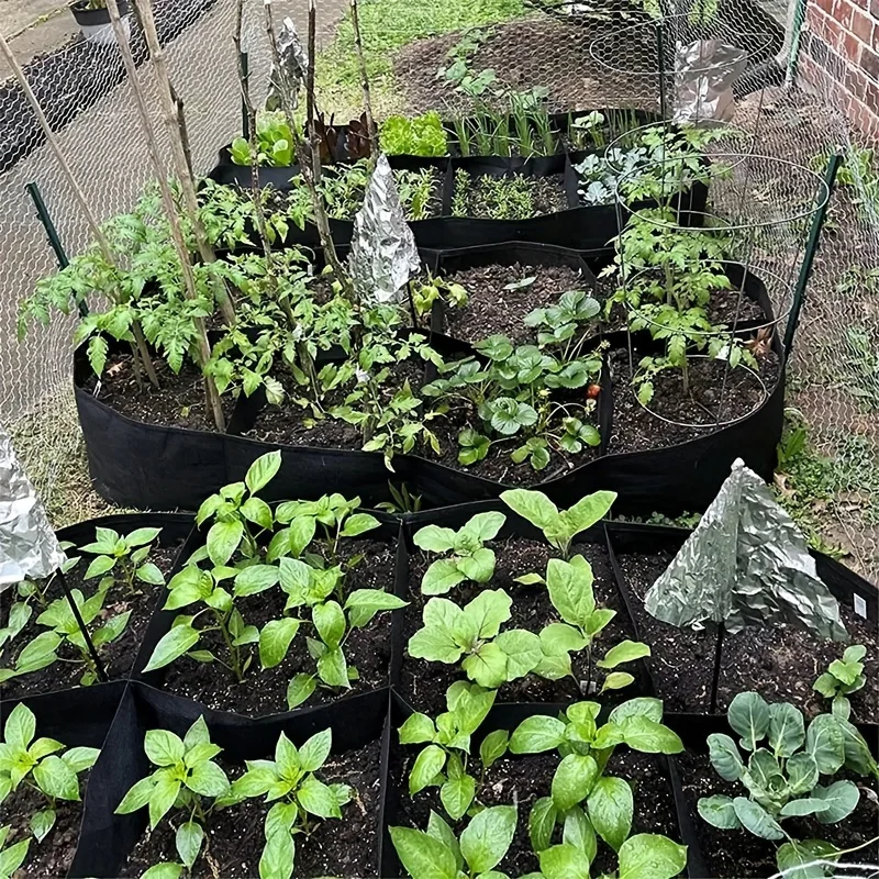 Extra großes, erhöhtes Gartenbettset mit 8 Gittern, langlebige rechteckige Pflanzkiste, geeignet zum Anbau von Gemüse und Blumen – Detail 6