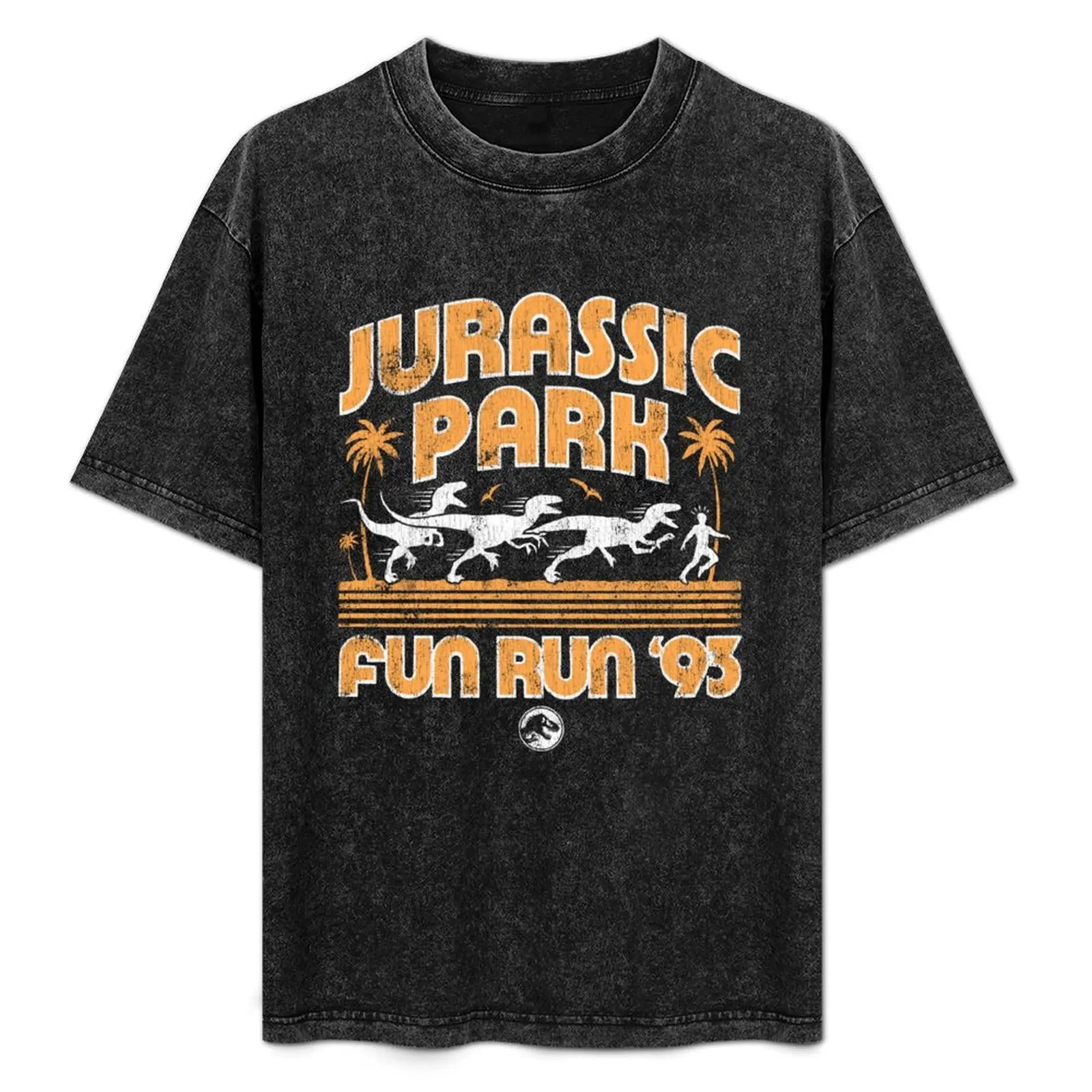 Jurassic Park Vintage Retro Dinosaur Fun Run '93 Collegiate T-Shirt basketball graphic tees customs outfits for men