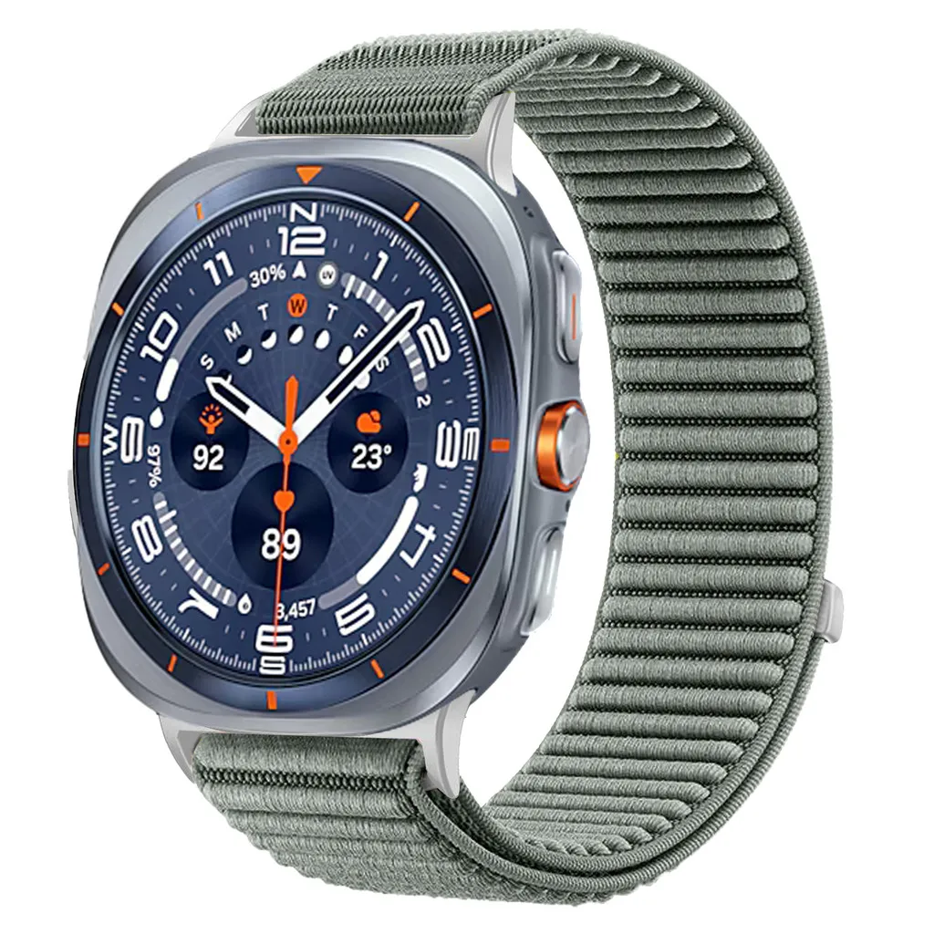 Cinturino in nylon per Samsung Galaxy Watch Ultra 1 2 47mm cinturino traspirante intrecciato per Galaxy Watch Ultra 1 2 47mm accessori