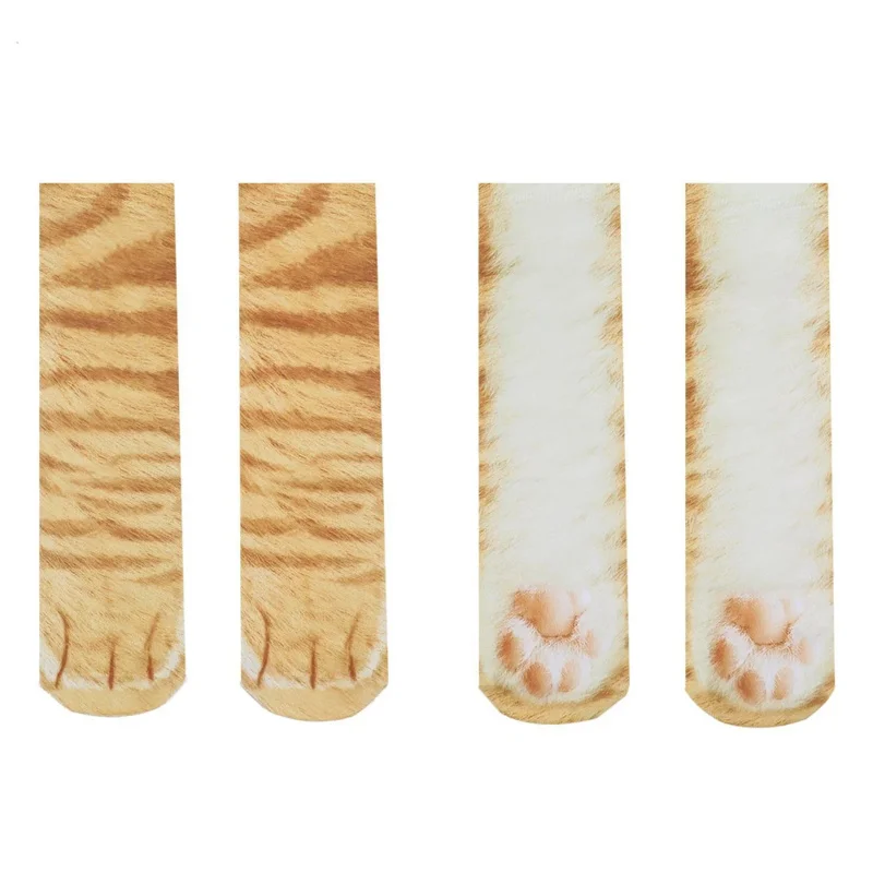 RT01 للجنسين الطفل الكبار ثلاثية الأبعاد طباعة الحيوان باو الجوارب القط الكلب ديناصور النمر باو الجوارب للنساء الرجال الاطفال مضحك عادية عيد الميلاد و Gf1 #6