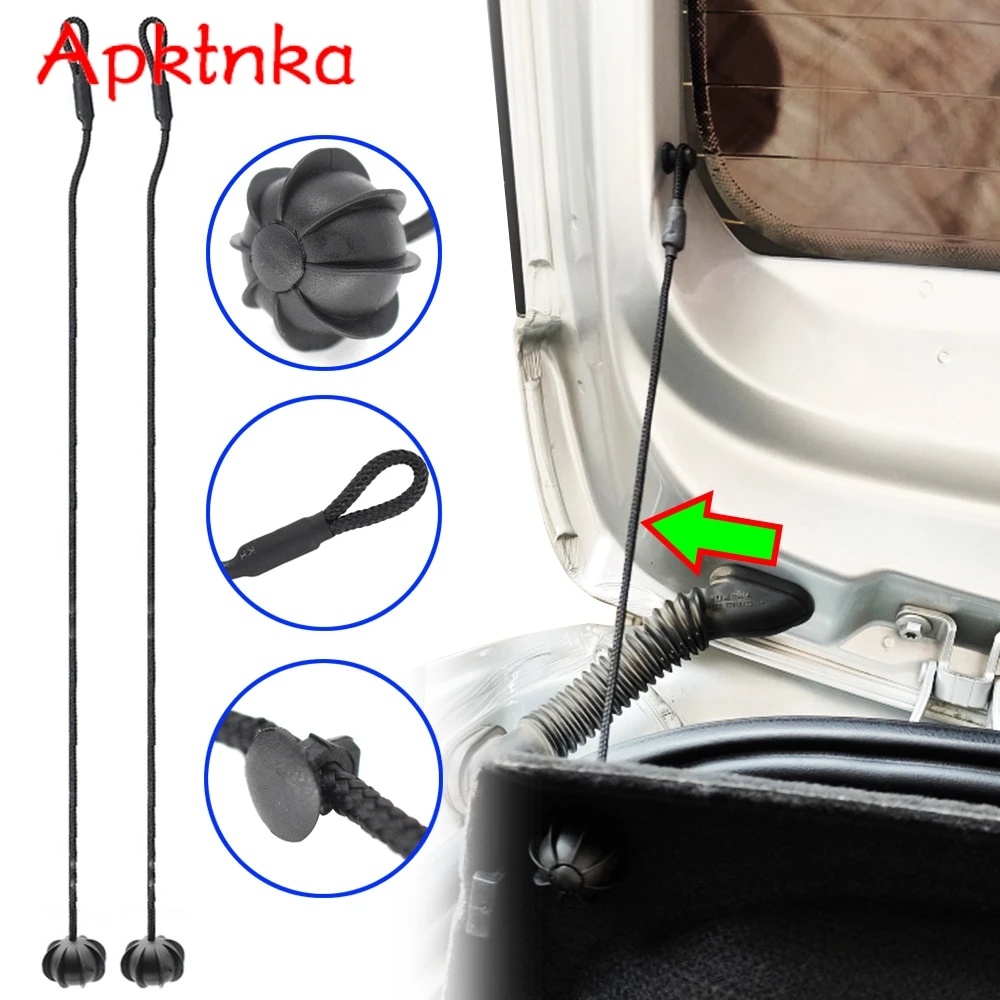 APKTNKA 2X dla VW Golf MK5 MK6 Rabbit R R32 R20 GTI Hatch półka na paczki samochodowy sznurek pokrowiec ochronny Pivot pasek 1 k6863447a