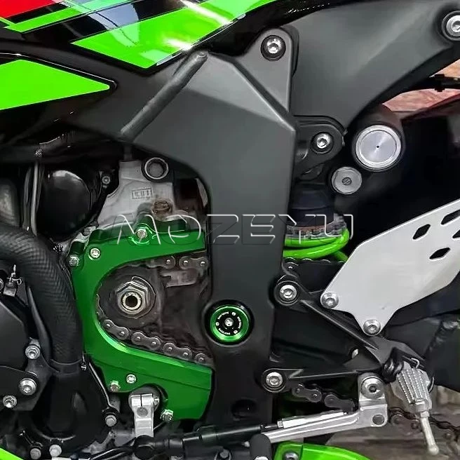 For Kawasaki ZX6R ZX-10R ZX-10RR Ninja 1000SX Z1000 SX 2008-2023 2024 2025 Frame Plugs CNC Aluminium Frame Hole Caps Cover Plug