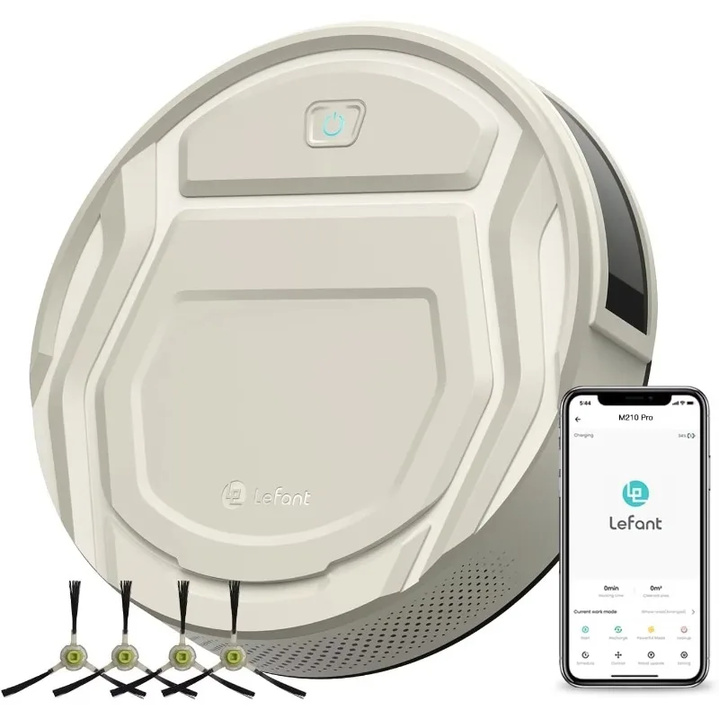 Lefant Robot Vacuum M210 Pro, 2200Pa Suction,120 Mins Runtime, Self-Charging Robotic Vacuum Cleaner,APP/Voice/WiFi/Alexa Control