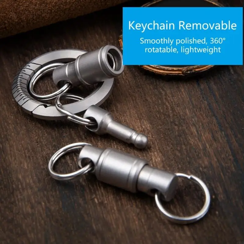 

Съемный титановый брелок с двойным быстросъемным механизмом и возможностью вращения на 360 градусов M4YD