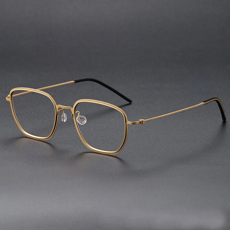 2024 New 5527 Pure Titanium Rectangle Eyeglass Frame Men And Women High Quality Ultralight Fashion Designer Personalized Glasses