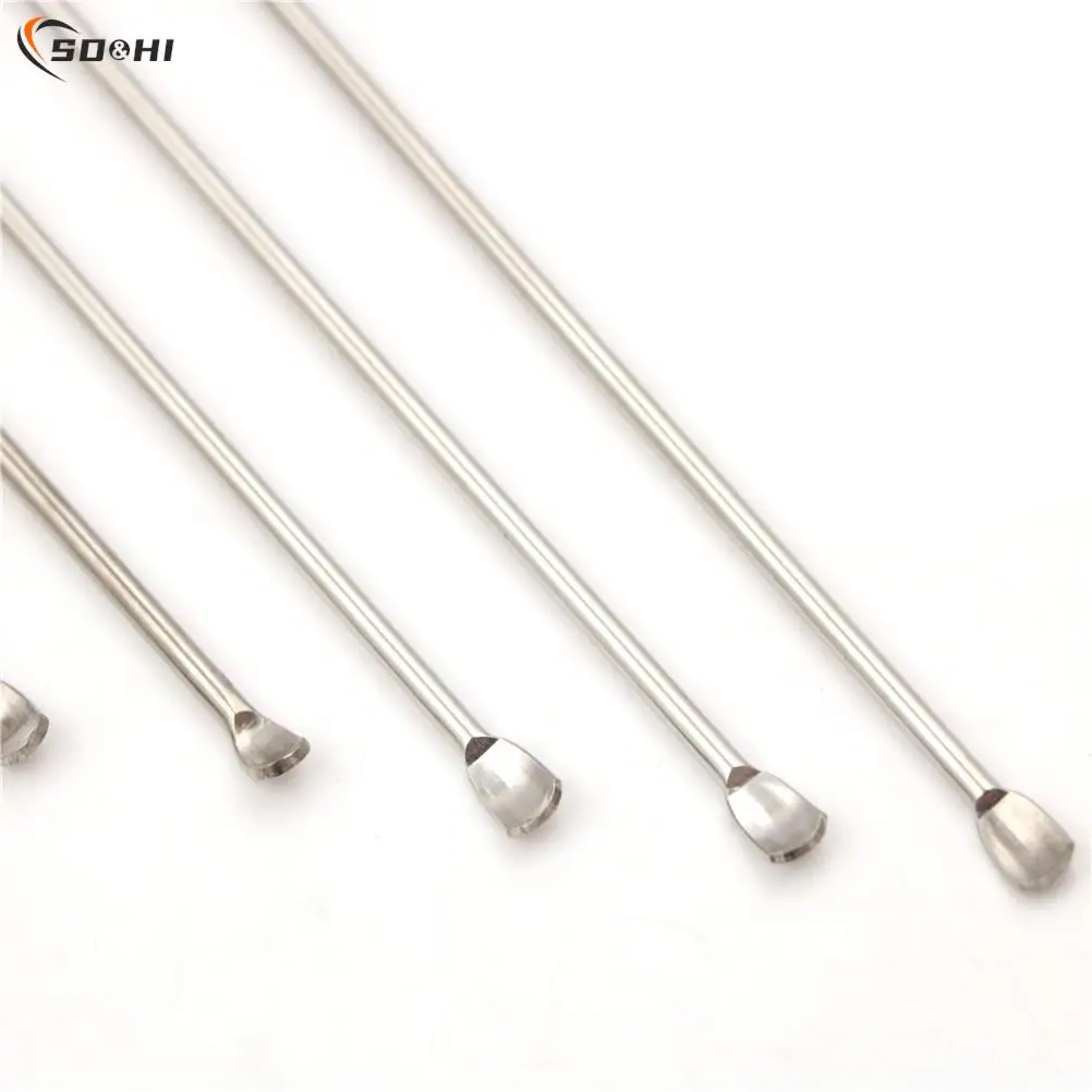 10cm-22cm 6 Styles 304 Stainless Steel Micro Medicine Spoon Spatula Scraper Spoon Laboratory Equipment