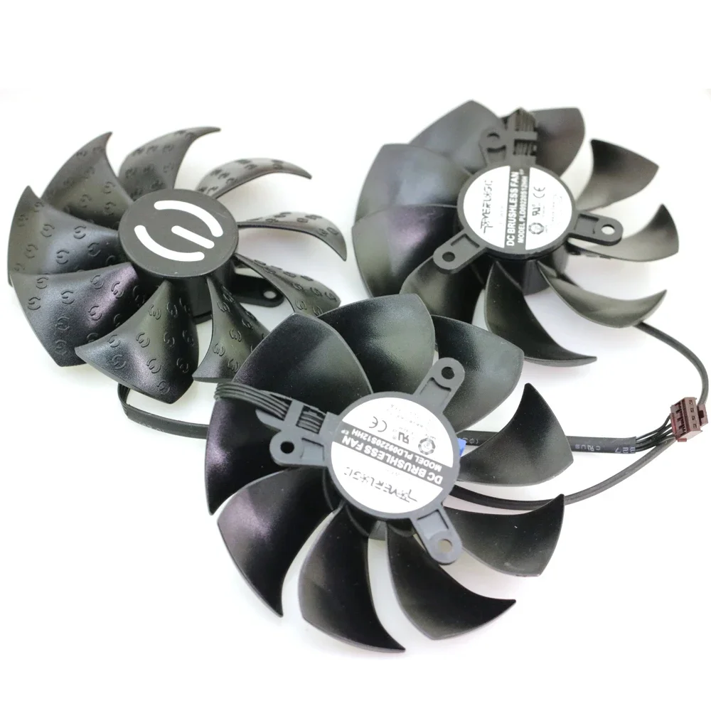 3pcs/lot PLD09220S12HH 12V 0.55A 86mm 4Pin For EVGA RTX3070 RTX3070ti RTX3080 3080ti RTX3090 FTW3 Graphics Card Cooling Fan - Image 2