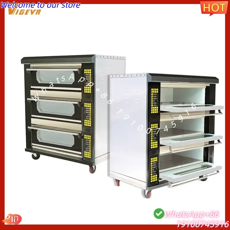 2026Hot Commercial Bread Maker Machine Bakery Cake Pizza Oven Deck Oven Bakery Baking Ovens for Sale Baking Equipment