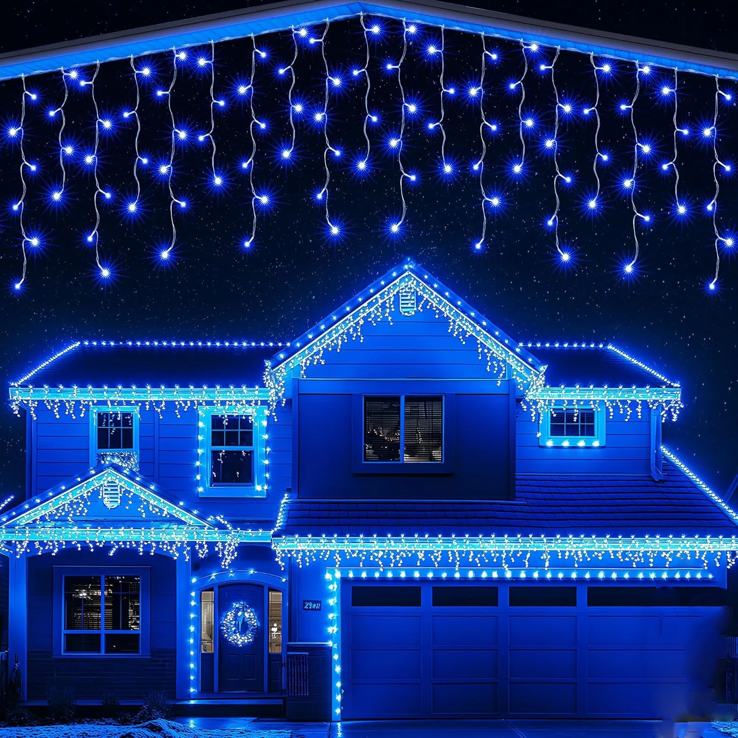 10/20/30 متر الستار LED أضواء عيد الميلاد الديكور للمنزل عطلة حفل زفاف داخلي ديكور خارجي أضواء الجنية