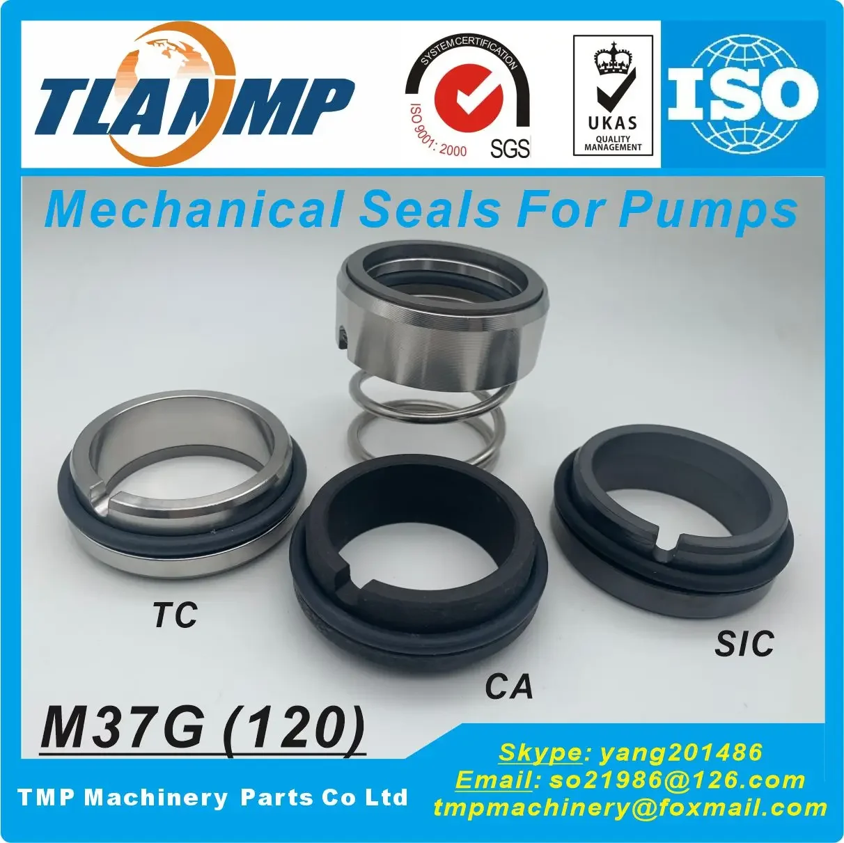 

M37G/70-G9 120-70 Mechanical Seals With G9 Seat for Shaft Size 70mm Pumps M37G-70