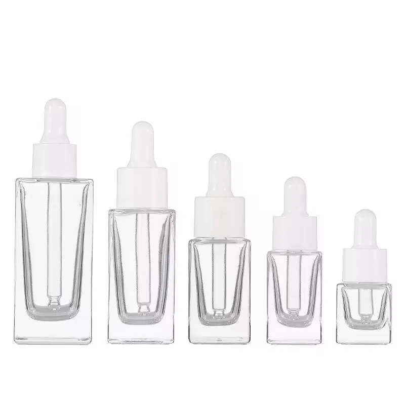 

100pcs 5ml 10ml 15ml clear Glass Dropper Bottle Jars Vials With Pipette For Cosmetic Perfume Essential Oil Bottles