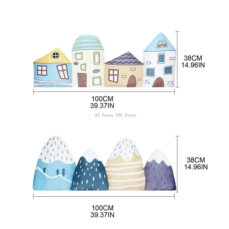 96GC الطفل الوفير السرير الكرتون وسادة الوفير للرضع ل بيبي سرير حامي المهد الوفير غرفة ديكور #6
