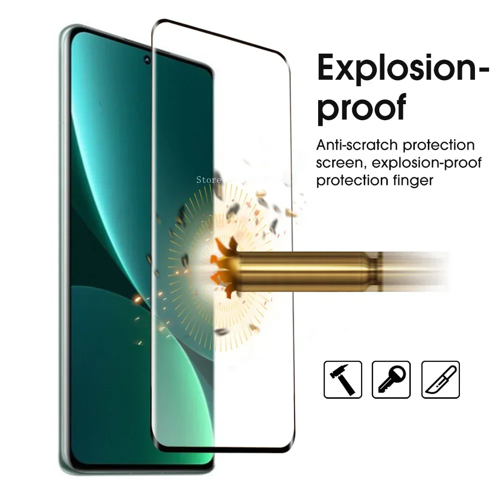 Protector de pantalla curvo para Xiaomi, película protectora Ultra HD de vidrio templado para Xiaomi 10, 11, 12, 13, 14 Pro, 14, 13, 12, 11 y 10, 3 unidades