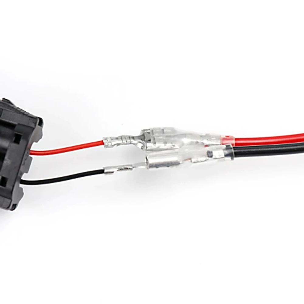 For H1 Socket 1 Pin Convert to 2 Pins Adapter Wire LED Replacement Bulb Single Diode Converter Wiring Headlight Bulb Connector